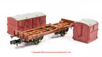 921004 Rapido Conflat P Wagon number B933127 with Type A and Type BD BR Crimson container